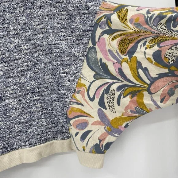 Saturday Sunday Anthropologie Size Large Sweatshirt Flora Printed Dolman - Picture 14 of 16